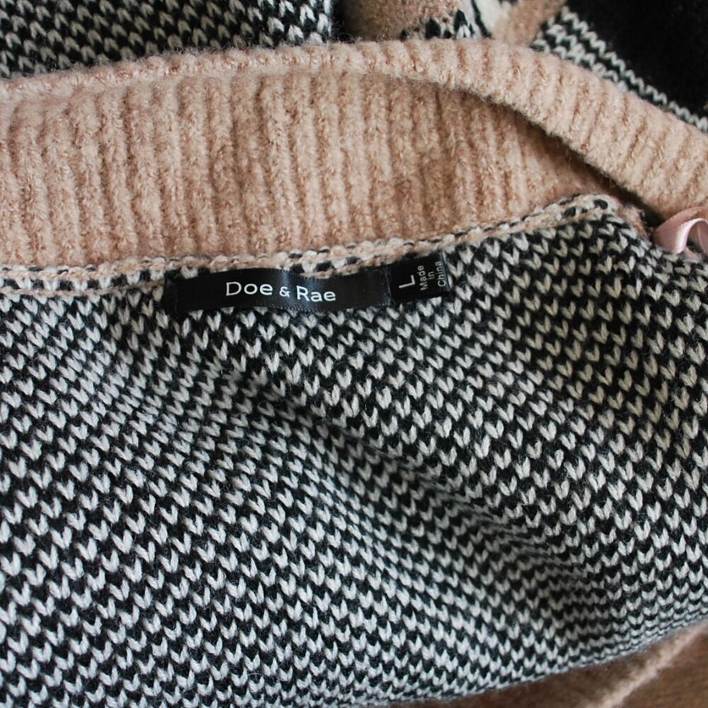 Doe & Rae Women's Open Cardigan Sweater Multi Color Large - Picture 4 of 4
